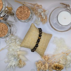 Bracelet boule en Œil de Tigre