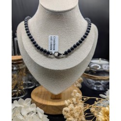 Collier Boule en Obsidienne Œil Céleste