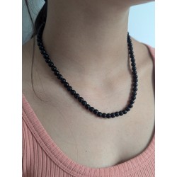 Collier Boule en Obsidienne Œil Céleste